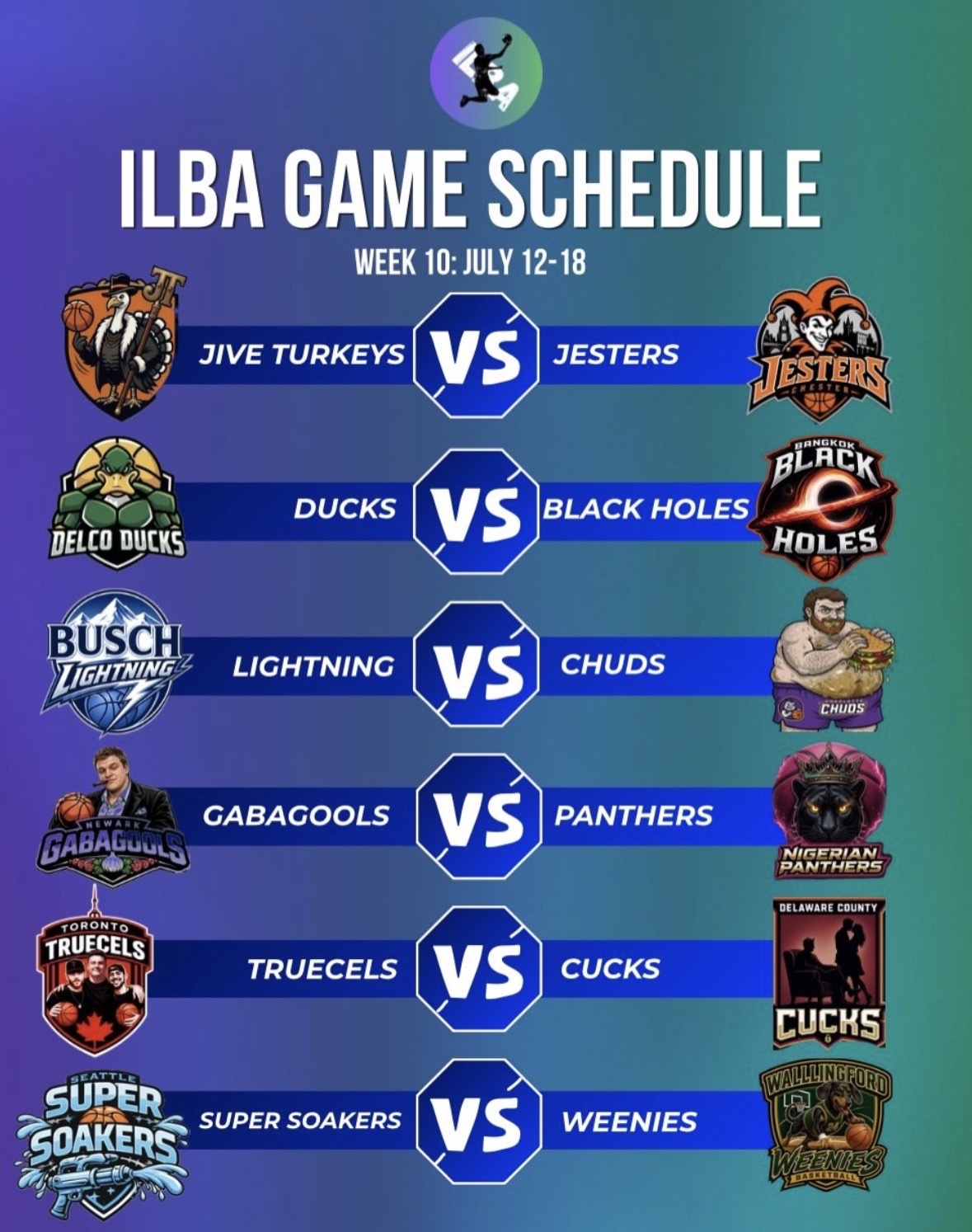 Week 10 Schedule