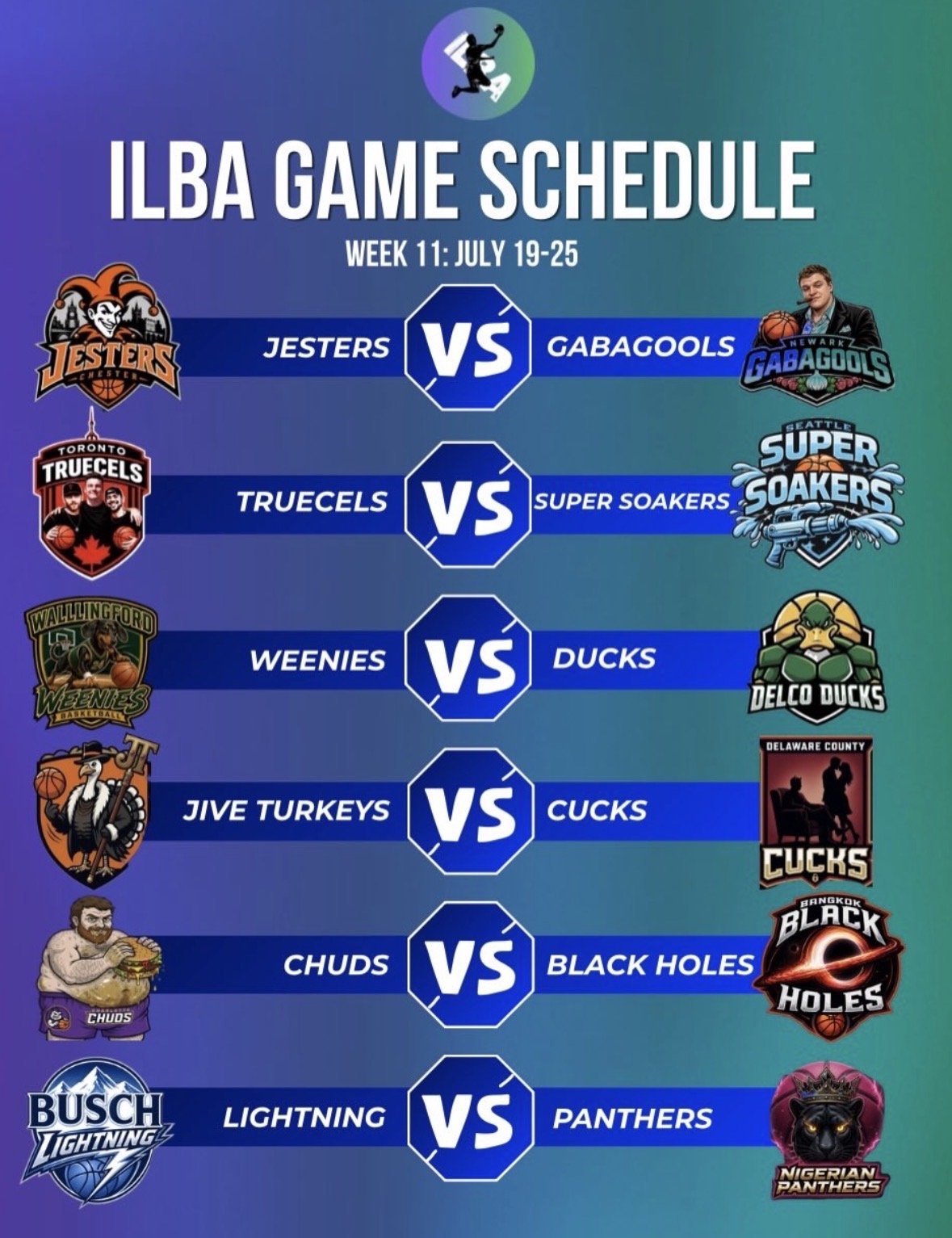 Week 11 Schedule