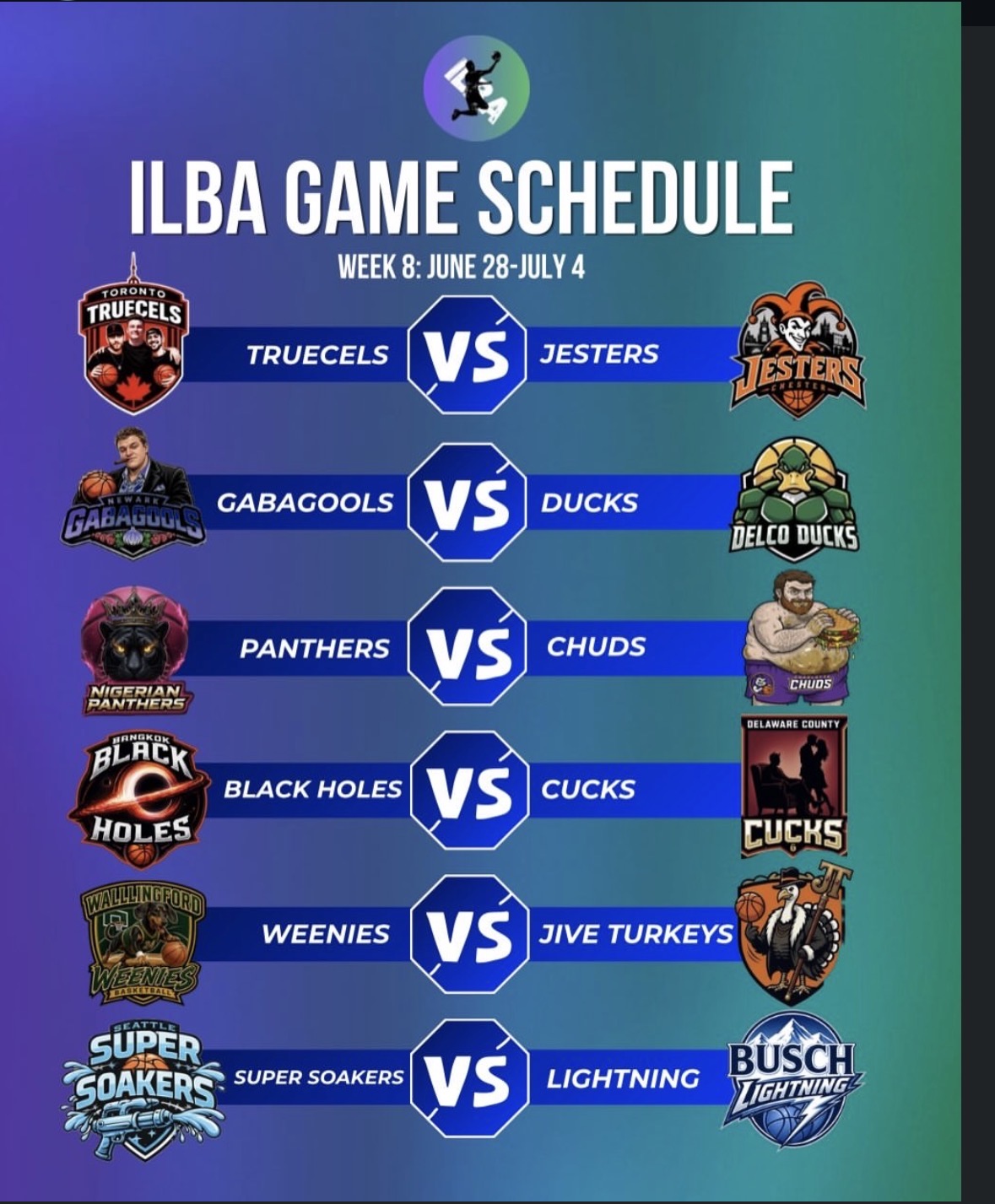 Week 8 Schedule
