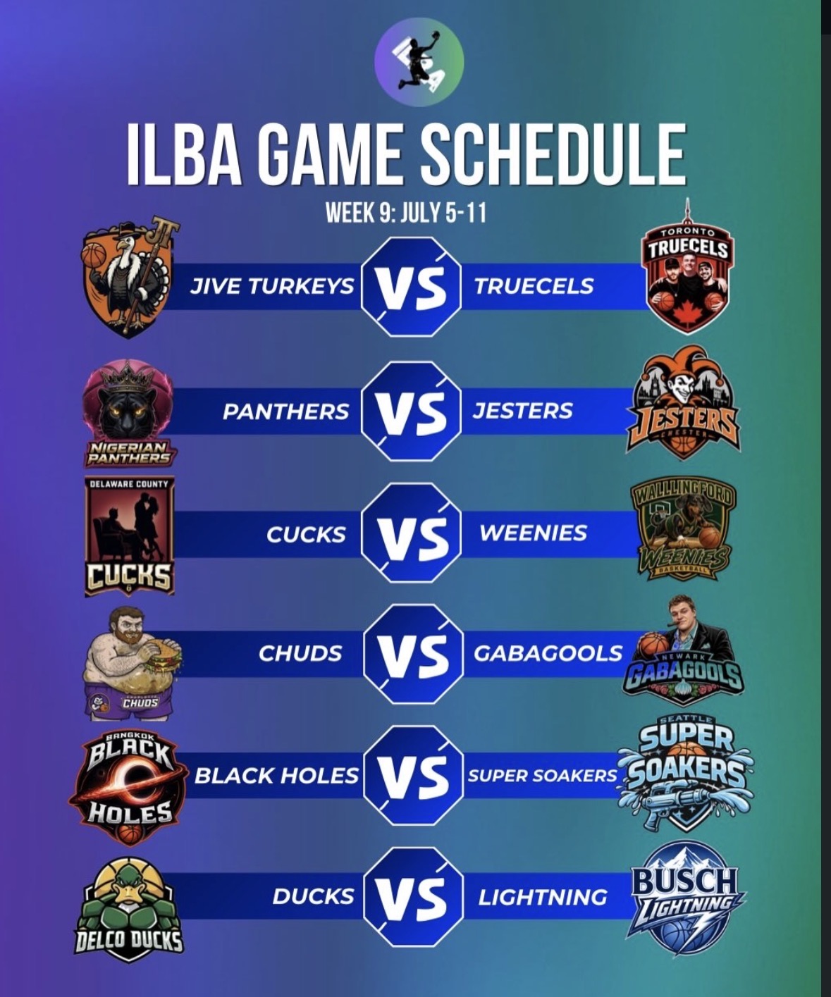 Week 9 Schedule